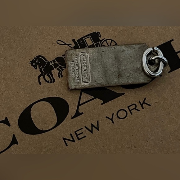 Coach White Charm/Hangtag EUC - Picture 2 of 2